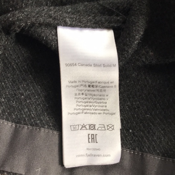 Fjallraven mens small Canada wool shirt jacket. Grey. - Picture 6 of 7